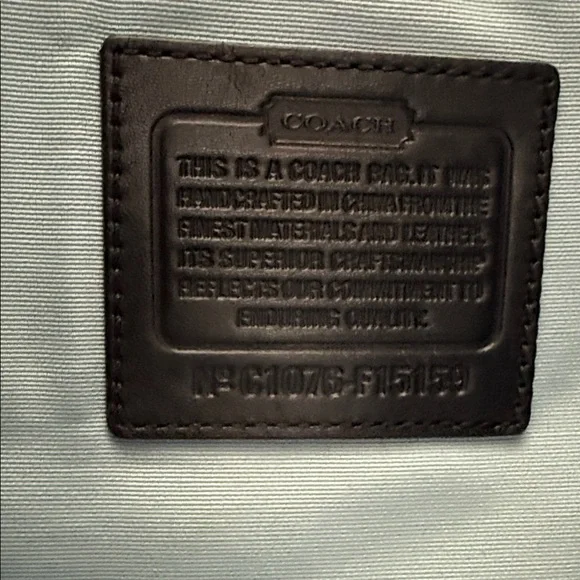 Coach Black & White Signature Canvas Tote with Straps (X-Large 20 x 12 x 6) - Picture 5 of 5